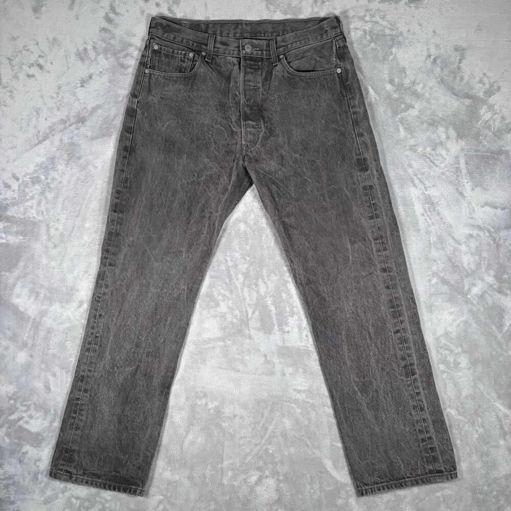 Levi’s 501XX Men’s Jeans Size W36 L32 Faded Black Button Fly Straight Leg